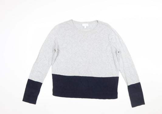 Womens UK Size 14 The White Company Grey Pullover Jumper