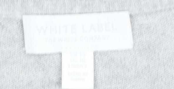 Womens UK Size 14 The White Company Grey Pullover Jumper