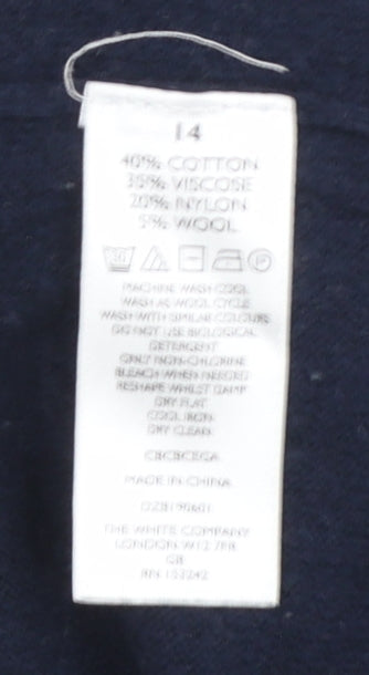 Womens UK Size 14 The White Company Grey Pullover Jumper