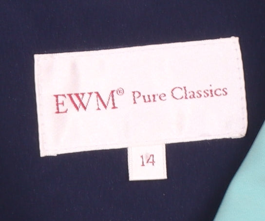 Womens UK Size 14 EWM Green Rain Coat