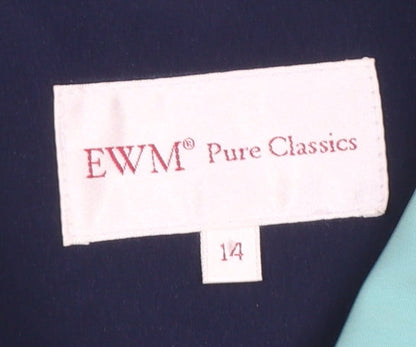 Womens UK Size 14 EWM Green Rain Coat