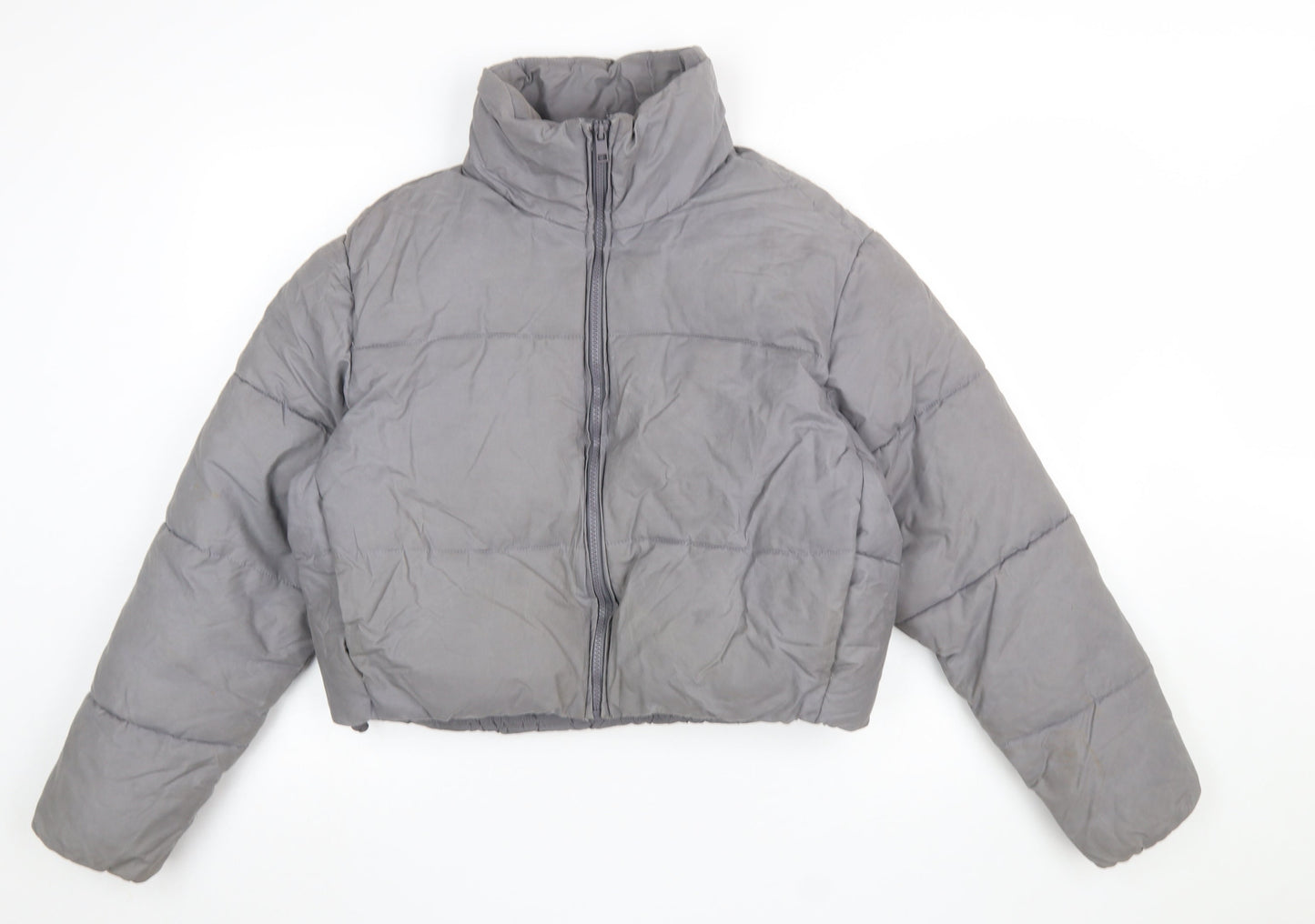 Womens UK Size 12 Zara Grey Puffer Jacket
