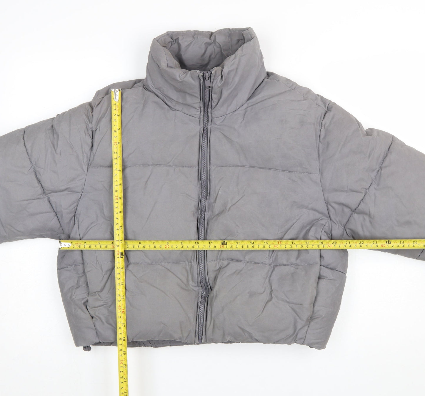 Womens UK Size 12 Zara Grey Puffer Jacket