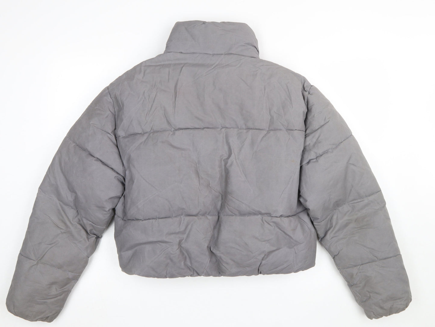 Womens UK Size 12 Zara Grey Puffer Jacket