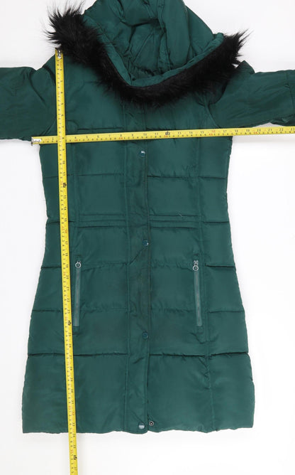 Womens UK Size 8 Regatta Green Puffer Jacket