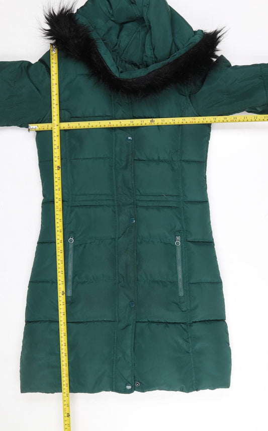Womens UK Size 8 Regatta Green Puffer Jacket
