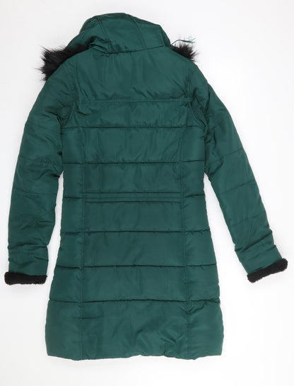 Womens UK Size 8 Regatta Green Puffer Jacket
