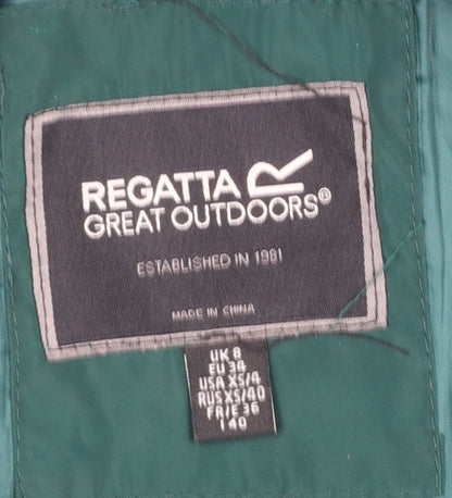 Womens UK Size 8 Regatta Green Puffer Jacket