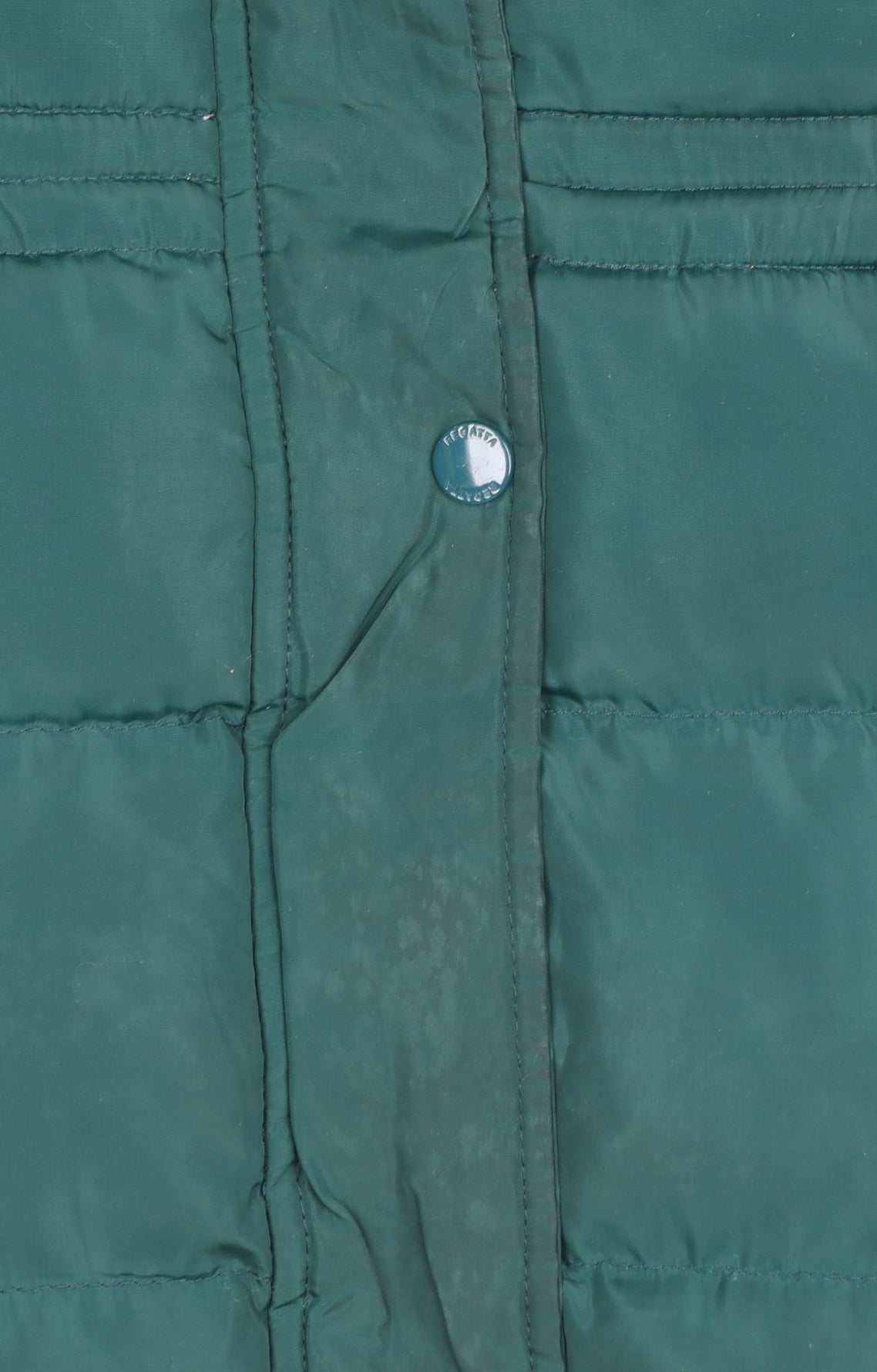 Womens UK Size 8 Regatta Green Puffer Jacket