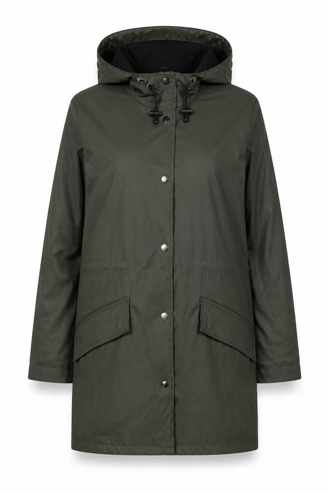 Womens UK Size 8 Brave Soul Green Rain Coat
