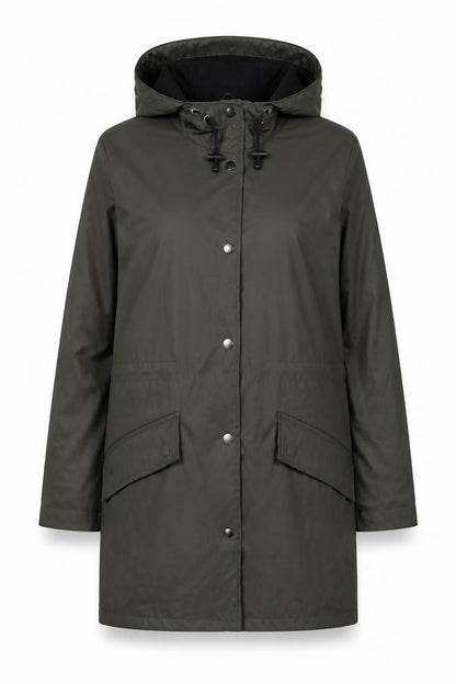 Womens UK Size 8 Brave Soul Green Rain Coat
