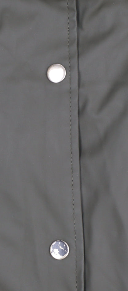 Womens UK Size 8 Brave Soul Green Rain Coat