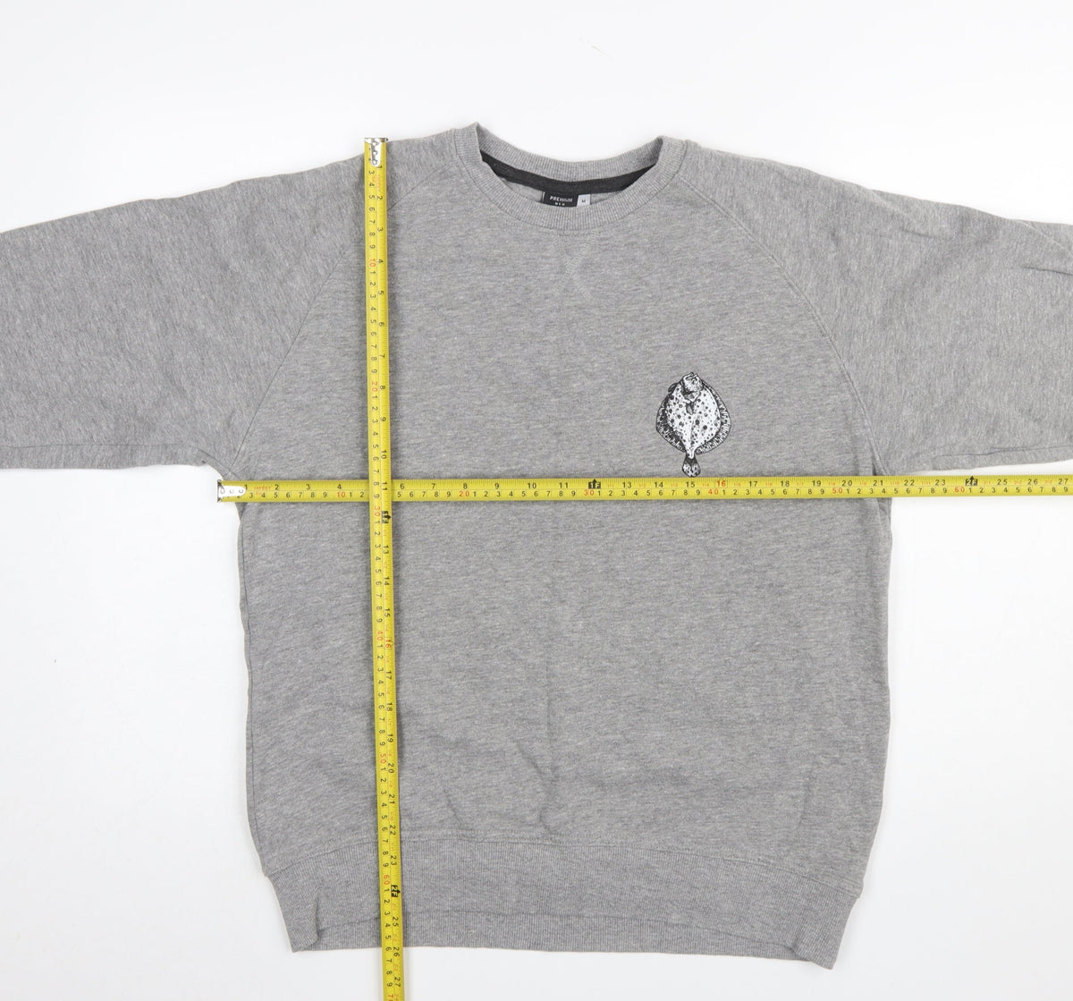Mens UK Size M Spreadshirt Grey Pullover Sweatshirt