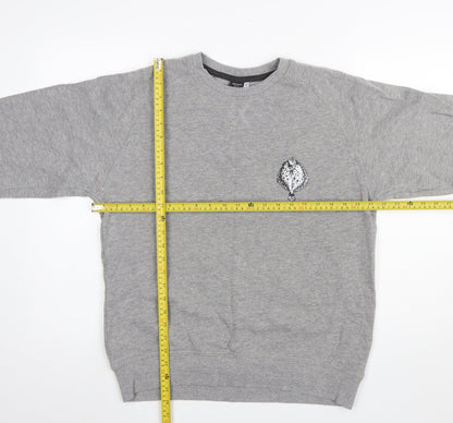 Mens UK Size M Spreadshirt Grey Pullover Sweatshirt