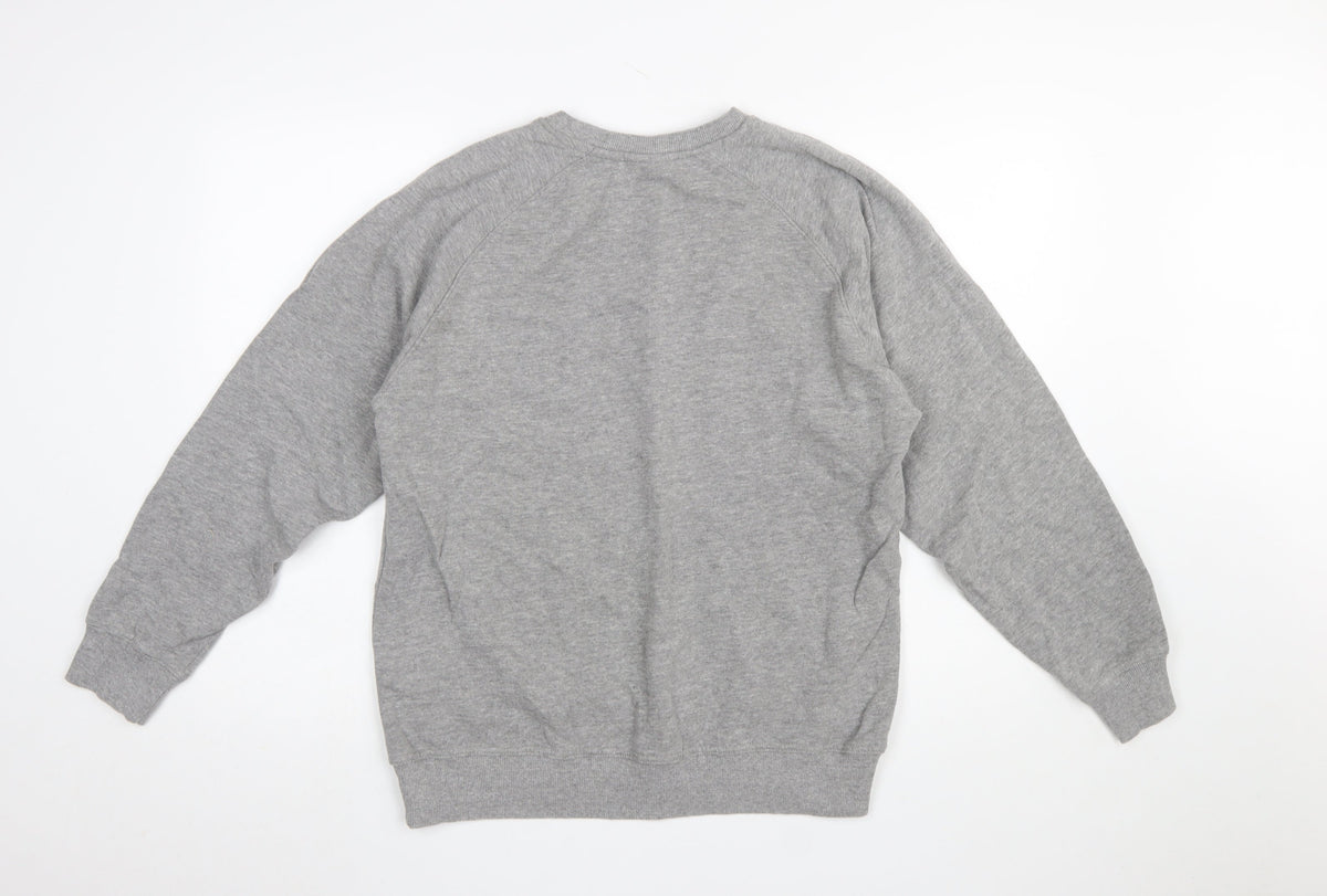 Mens UK Size M Spreadshirt Grey Pullover Sweatshirt