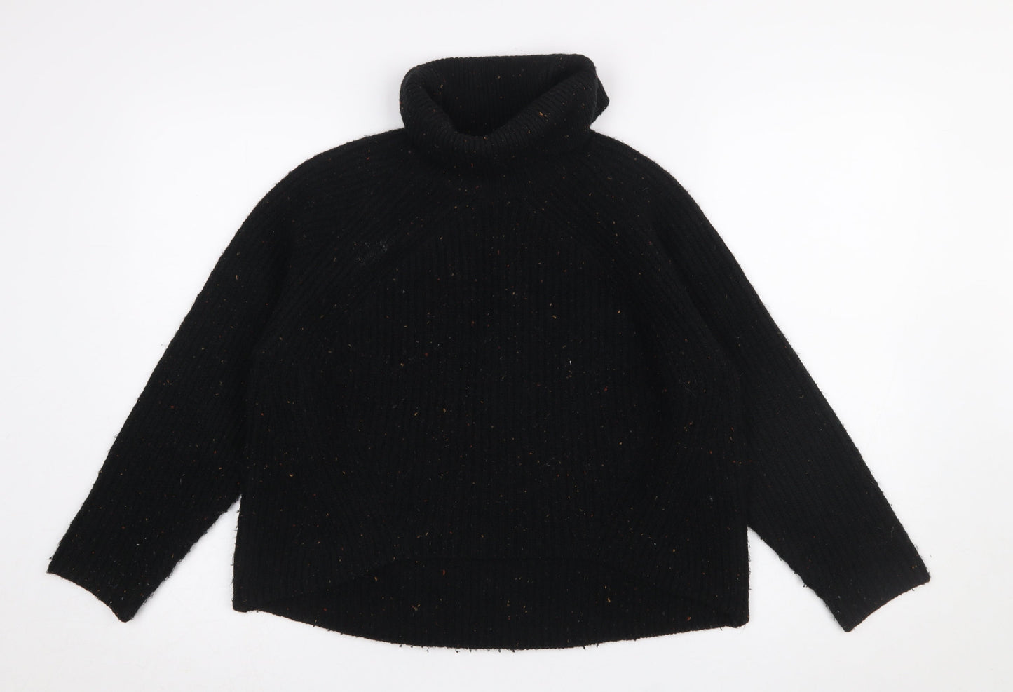 Womens UK Size 10 Topshop Black Pullover Sweatshirt