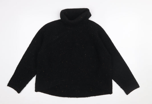 Womens UK Size 10 Topshop Black Pullover Sweatshirt