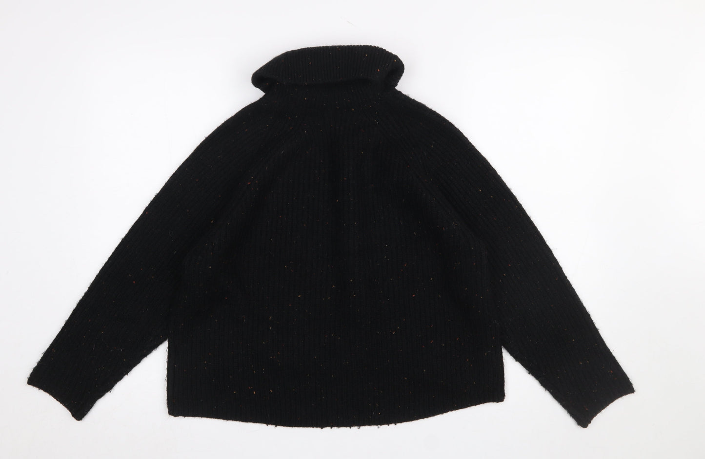 Womens UK Size 10 Topshop Black Pullover Sweatshirt