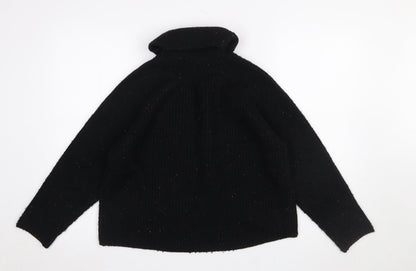 Womens UK Size 10 Topshop Black Pullover Sweatshirt