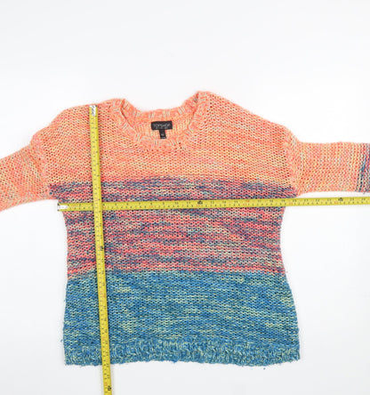 Womens UK Size 6 Topshop Multicoloured Pullover Jumper