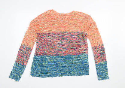 Womens UK Size 6 Topshop Multicoloured Pullover Jumper