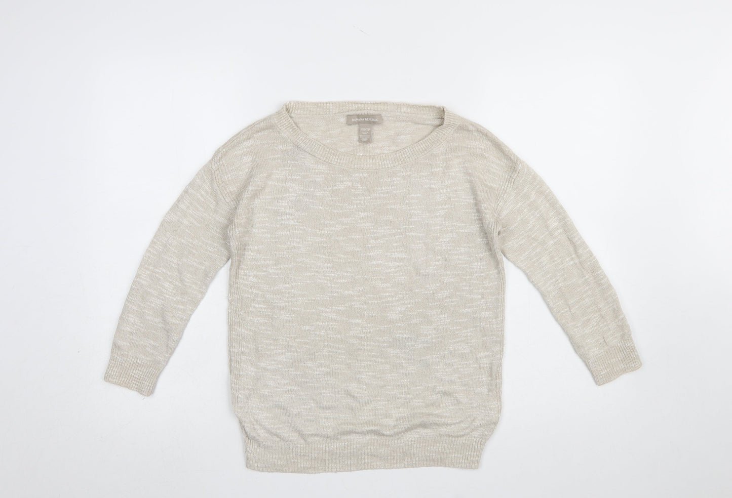 Womens UK Size XS Banana Republic Beige Pullover Jumper