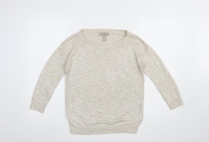 Womens UK Size XS Banana Republic Beige Pullover Jumper
