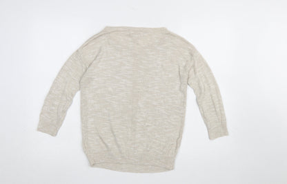 Womens UK Size XS Banana Republic Beige Pullover Jumper