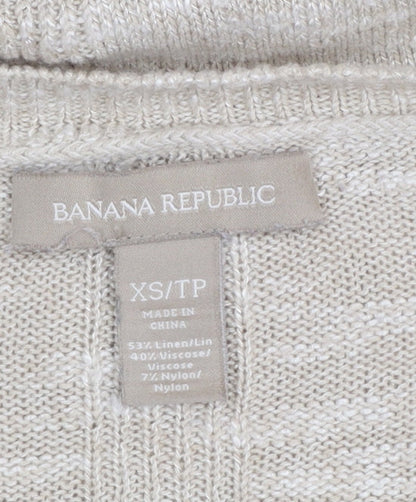 Womens UK Size XS Banana Republic Beige Pullover Jumper