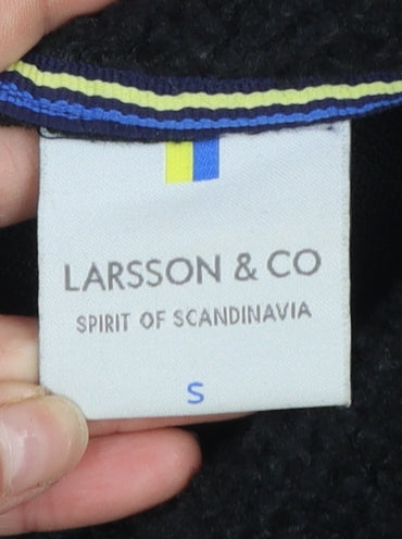 Mens UK Size S Larsson & Co Black Basic Jacket