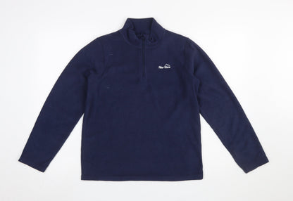 Peter Storm Boys Blue Fleece 1/4 Zip Pullover Sweatshirt 13 Years
