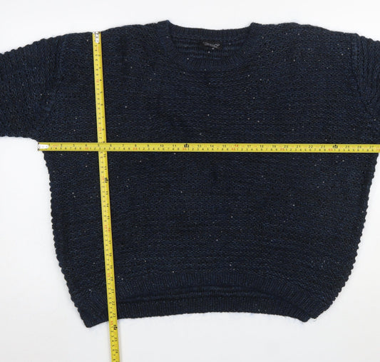 Womens UK Size 12 Topshop Blue Pullover Jumper