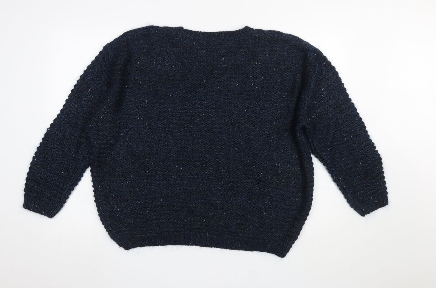 Womens UK Size 12 Topshop Blue Pullover Jumper