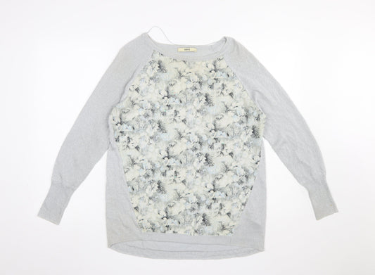 Womens UK Size S Oasis Grey Pullover Jumper
