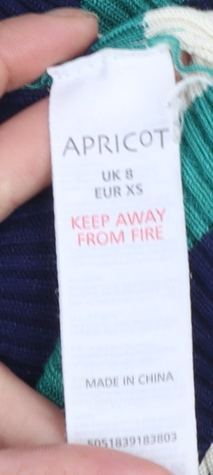 Womens UK Size 8 Apricot Bodycon Dress