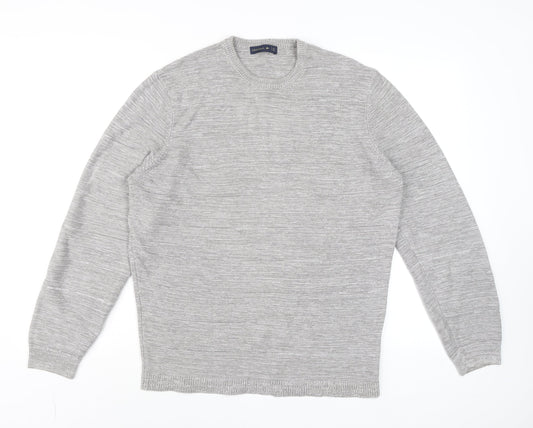 Mens UK Size L Original Grey Pullover Jumper