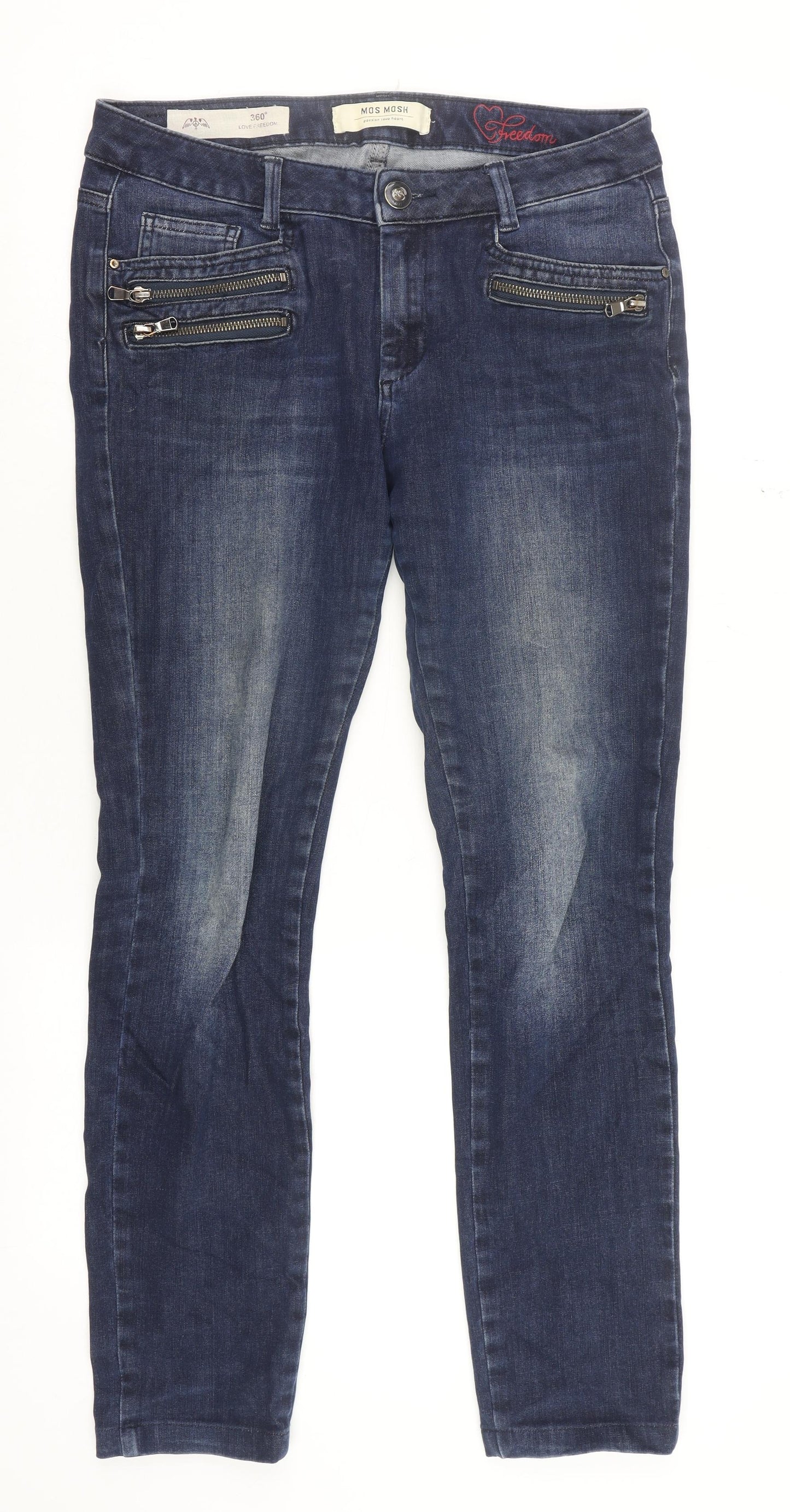 Womens UK Size 12 mos mosh Slim Fit Skinny Blue Jeans