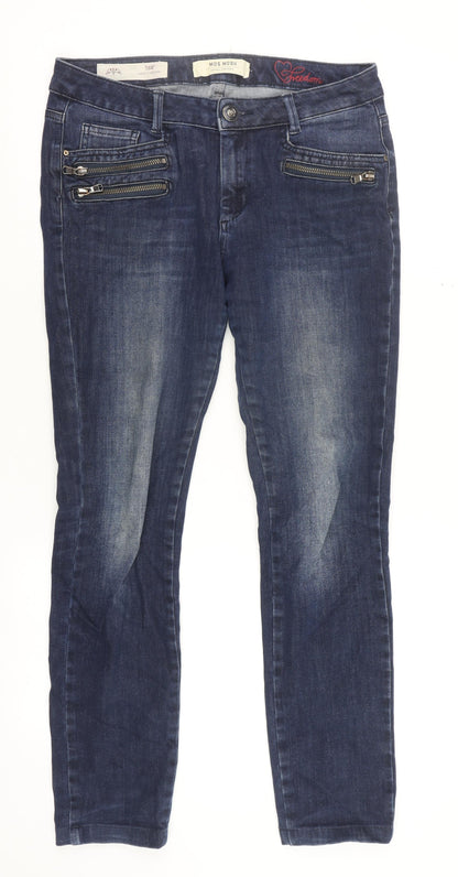 Womens UK Size 12 mos mosh Slim Fit Skinny Blue Jeans