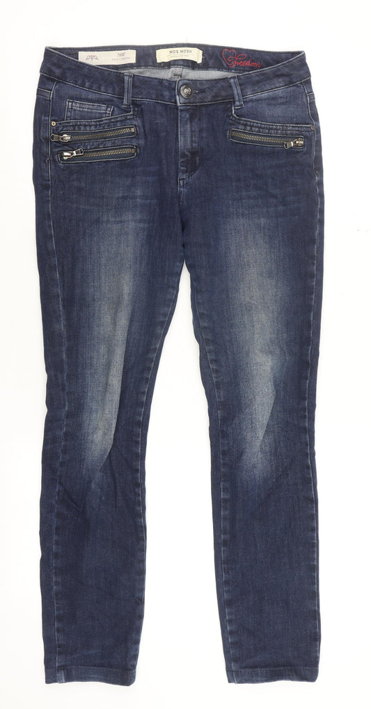 Womens UK Size 12 mos mosh Slim Fit Skinny Blue Jeans