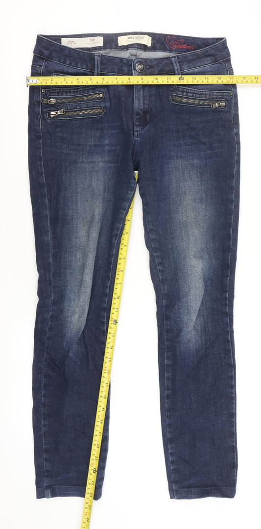 Womens UK Size 12 mos mosh Slim Fit Skinny Blue Jeans