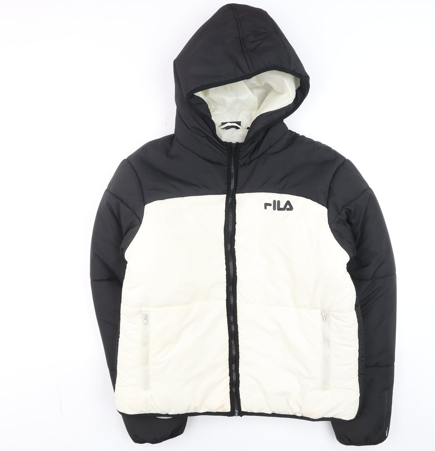 Mens UK Size L FILA Black Puffer Jacket