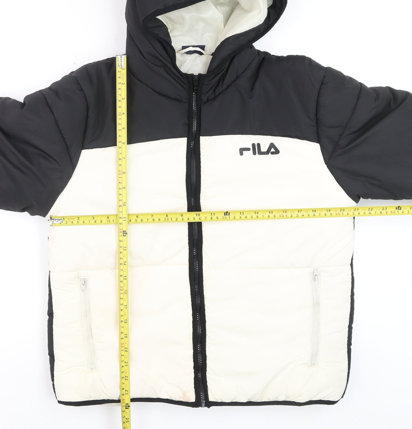 Mens UK Size L FILA Black Puffer Jacket
