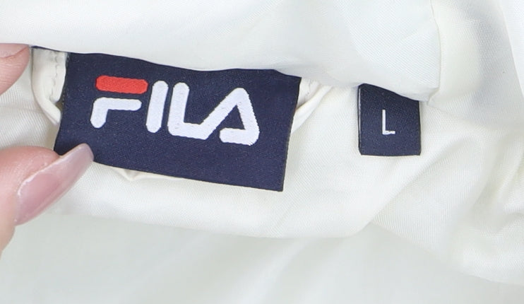 Mens UK Size L FILA Black Puffer Jacket