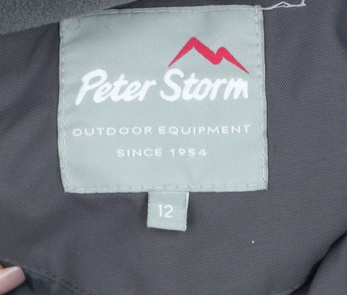 Womens UK Size 12 Peter Storm Grey Parka Coat