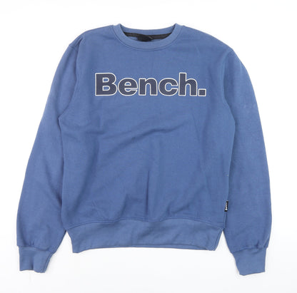Mens UK Size M Bench Blue Pullover Sweatshirt