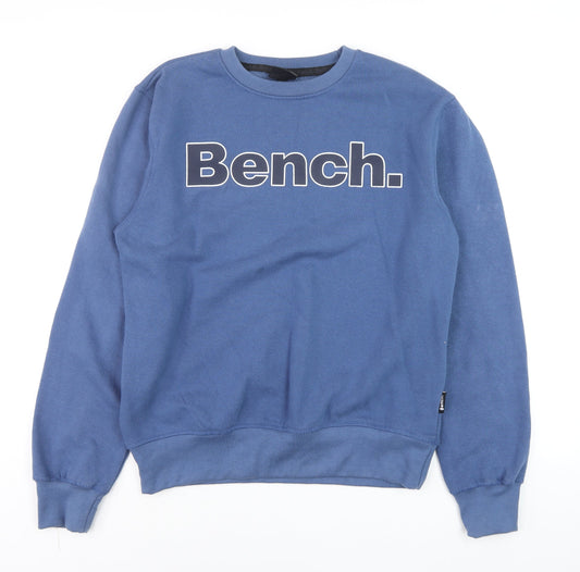 Mens UK Size M Bench Blue Pullover Sweatshirt