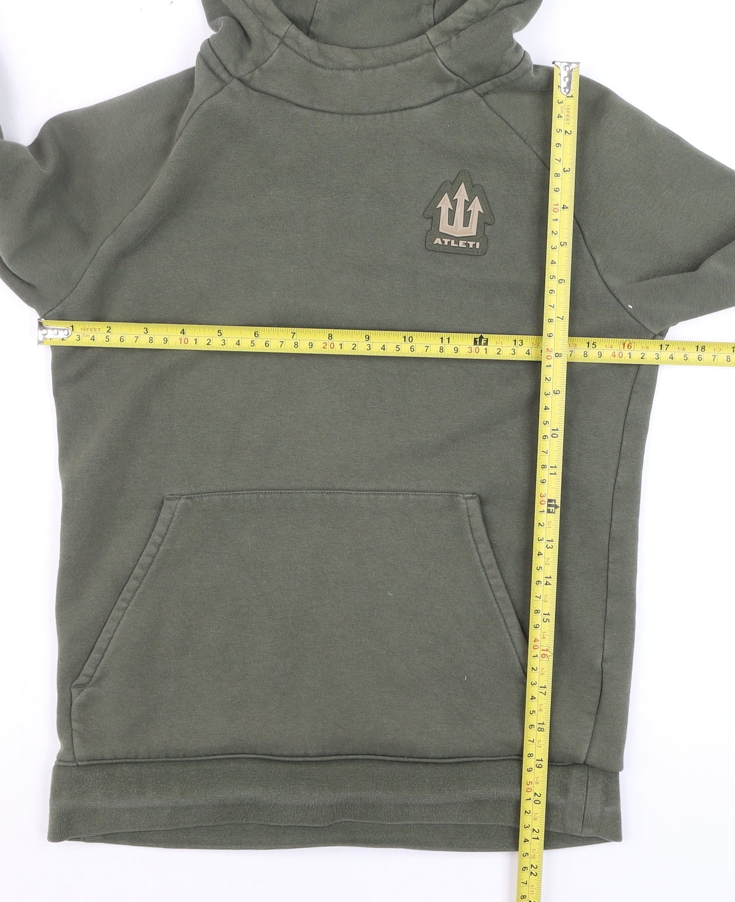 Teens UK Size M Nike Green Pullover Hoodie