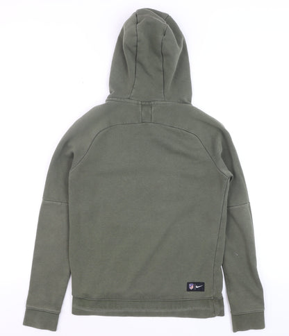 Teens UK Size M Nike Green Pullover Hoodie