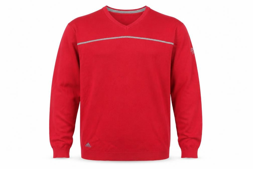 Mens UK Size XL adidas Red Pullover Jumper