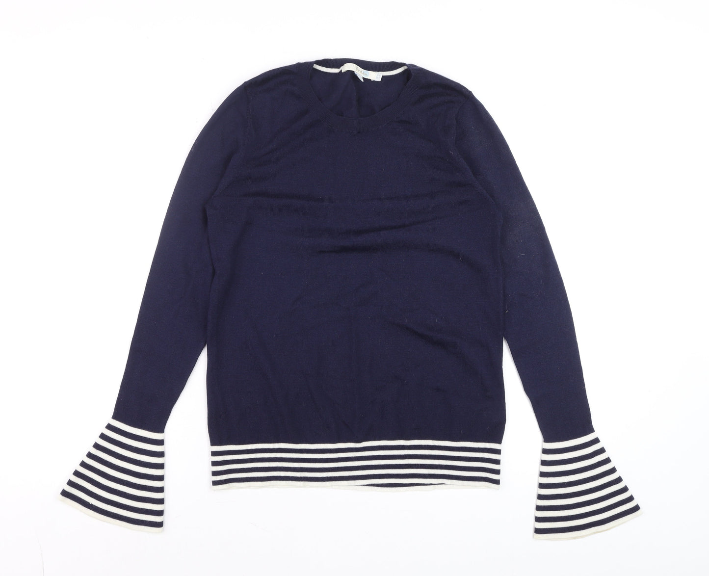 Womens UK Size 10 Boden Blue Basic T-Shirt